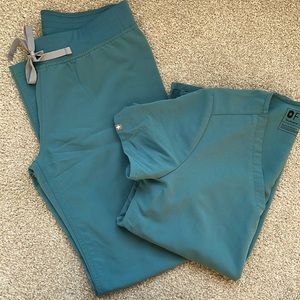Figs Livingston scrub pants and Catalina 3 pocket scrub top